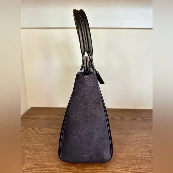 Coach 1941 Troupe Tote In Colorblock With Snakeskin Detail Pewter/Mist Multi - Picture 3 of 12